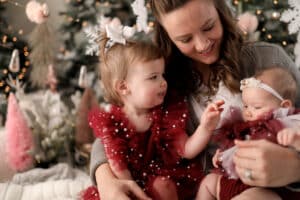 a holiday photo of a family