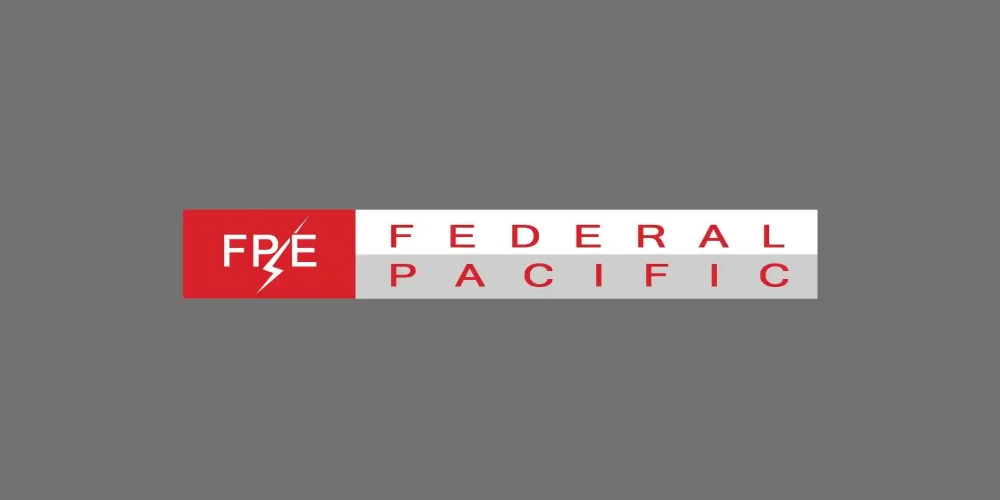Federal Pacific logo with red and gray design, featuring the letters FPE.